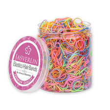 Small Hair Elastic Bands Colorful, Mini Hair Ties Tiny Rubber Bands for Toddler