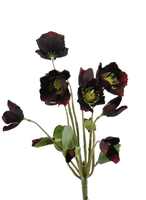 KüNstlicher Christrosen Strauß Burgund Rot 30Cm