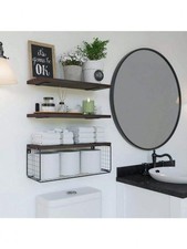 Bathroom Shelves Over Toilet, Wall Mounted Floating Shelves Toilet Paper Storage