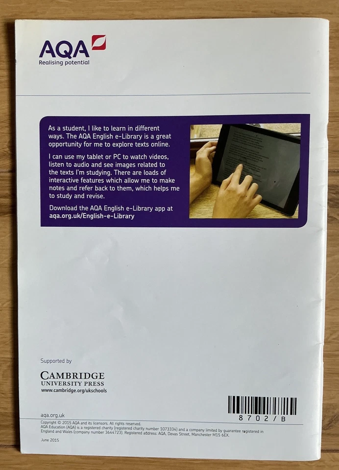 AQA GCSE English Literature Past And Present Poetry Anthology (annotated) - VGC - Image 2 of 3