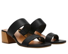 DV by Dolce Vita Ladies' Size 8.5 Sharona Heel Strap Sandal, Black, NWOB