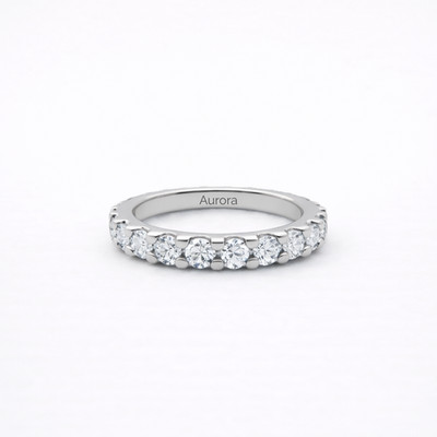 Aurora Classic Eternity Ring - 3 mm Moissanite | 925 Sterling Silver