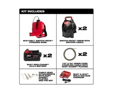 Milwaukee 2775C-222 M18 FUEL 18-Volt Lithium-Ion Brushless Cordless Drain