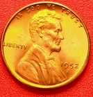 1952-S Lincoln Wheat Cent Penny GEM RED BU From an Original Bank Roll