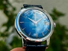 Vintage Men's Omega Seamaster - 1963 - AUTO - StSt - Beautiful Blue Dial 166011