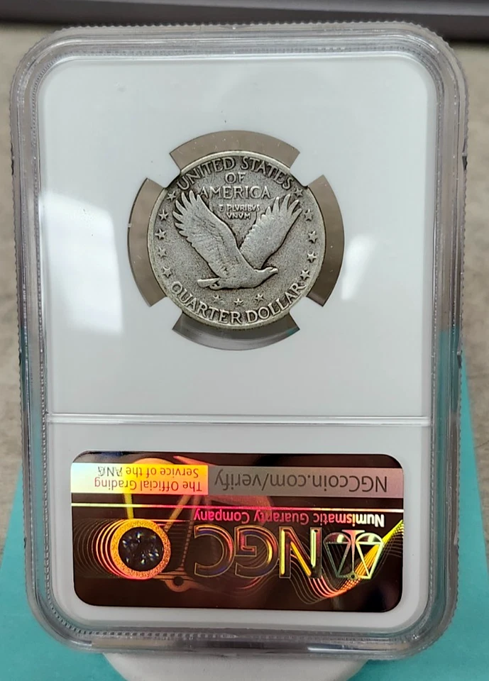 1927-S Standing Lib. Quarter - VG8 - NGC - Tougher Date - Full Date - Image 2 of 4