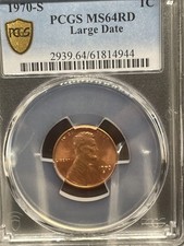 1970-S Lincoln Memorial Cent PCGS MS64RD