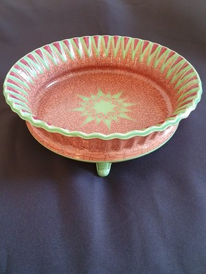 Eduard Schweitzer Wächtersbach Kunstabteilung Schale Fußschale Art Deco 7526