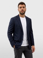 Ermenegildo Zegna 100 Wool Plaid Sports Jacket Size 40 R 205