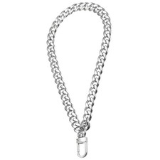 1Pcs 8" Keychain Wristlet Strap Bag Hand Wrist Lanyard Key Chain Holder Silver