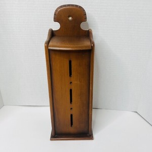 Wooden 3 Slot Butterfly Hibernation House Box Wildlife Garden / Matchbox Holder