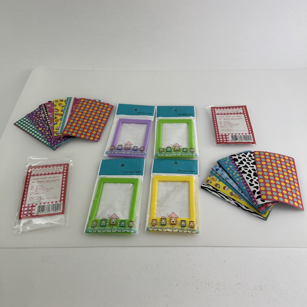 2 Open Pack Polaroid Film Skin for 58x90mm Fuji Instax Mini + 4