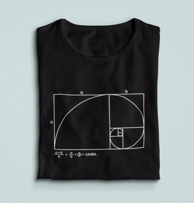 Fibonacci Golden Ratio Unisex Shirt, Math Art, Science Engineer Mathematics Tee