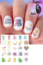 Carebears  Waterslide Nail Art Decals Set Of 50, Instructions Bonus