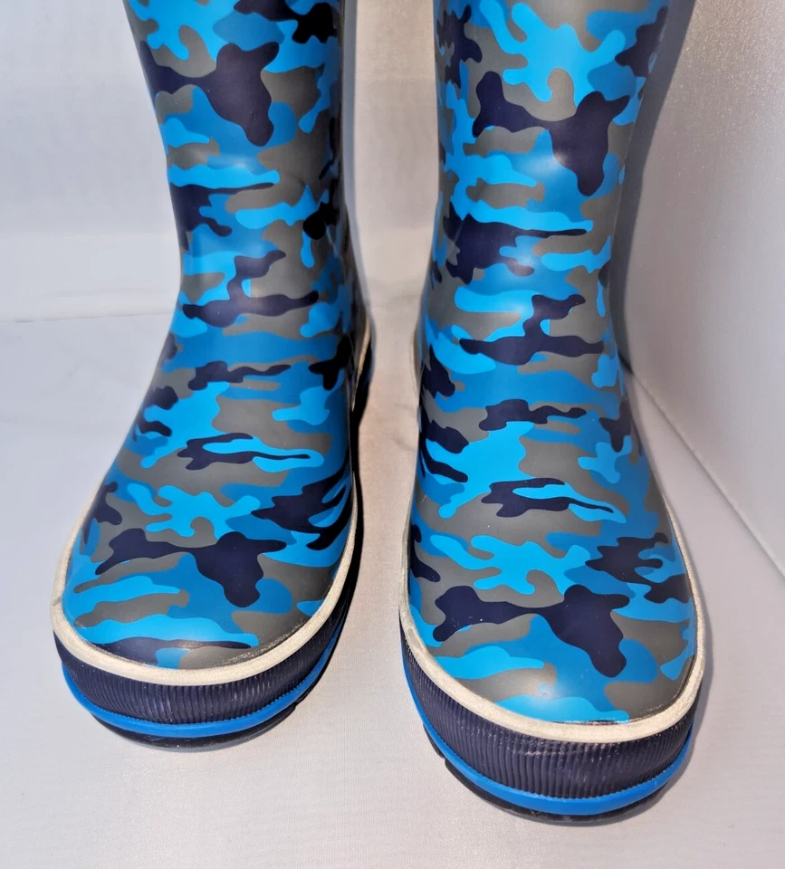 western chief rain boots insulated waterproof fleece lined blue camo youth 4 - Image 3 of 4