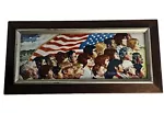 Limited Edition Norman Rockwell’s "America" Wall Art COA Framed Vintage 1979