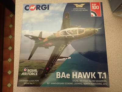Corgi AA36013 1:72 Scale BAe Hawk T.1 RAF No 100 Sqn Leeming Undisplayed Ltd Edn