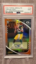 4/35 Jordan Love 2020 Panini Absolute PSA 9 Spectrum Orange SSP RC ROOKIE AUTO