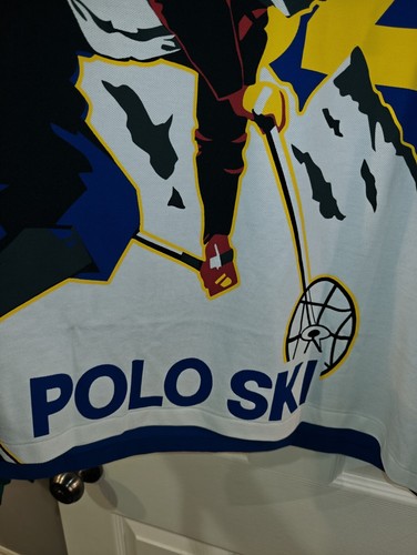 Polo Ralph Lauren Men's Royal Blue Ski Graphic Classic Fit Mesh Polo Shirt XL - Bild 2 von 8