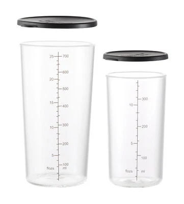 ESGE ZAUBERSTAB ESGE-Zauberstab Becherset-Borosilikat-Glas 7150 / 400 ml / 700 ml Silikondeckel