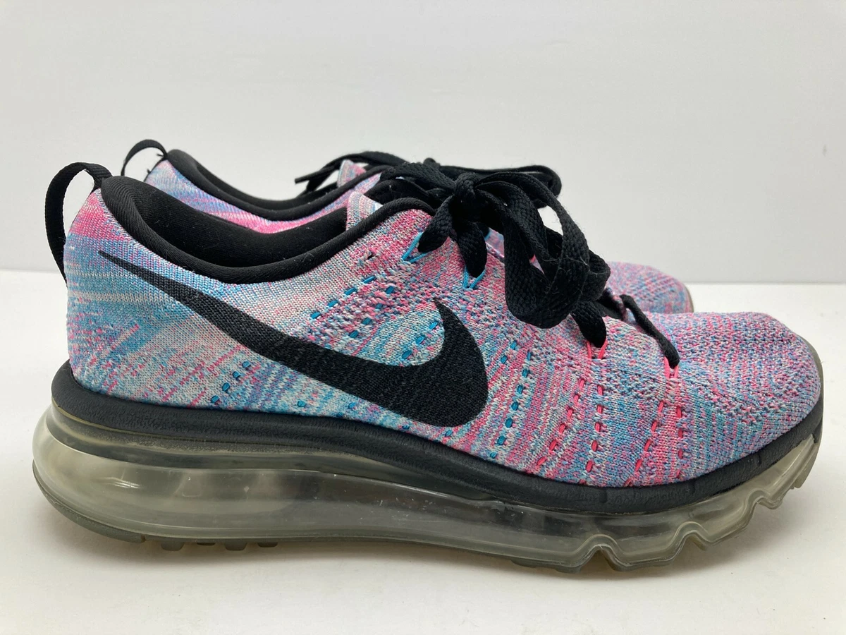 Uitdaging Vervolg periodieke Nike Womens Flyknit Max Fitsole 2 Blue Pink Black Size 6 US 620659-104 |  eBay