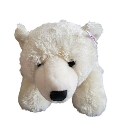 BAB Polar Bear Faux Leather Pads & Nose 17" White Cream - Picture 1 of 7