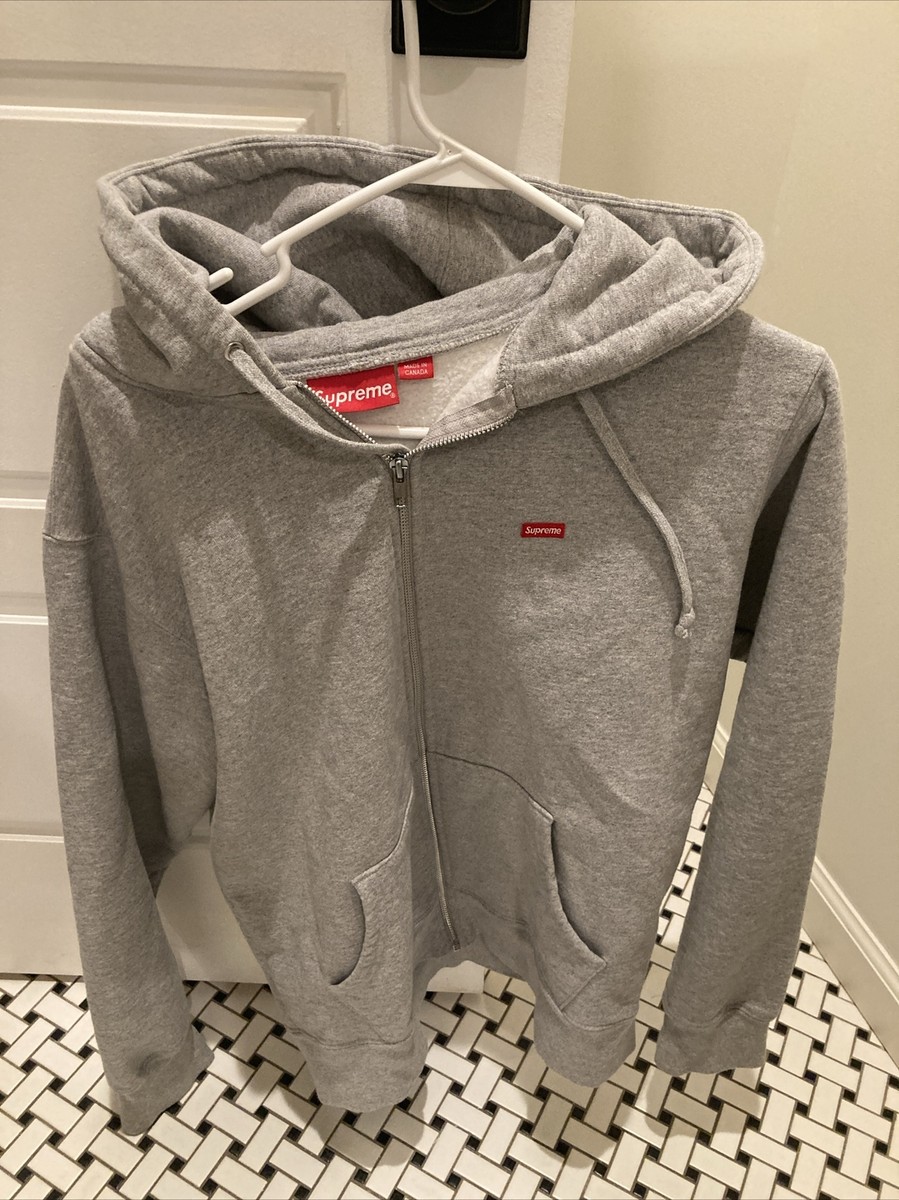 Supreme Small Box Logo Zip Up Hoodie FW16 HEATHER GREY Supreme Small Box Logo Zip Up Hoodie FW16 HEATHER GREY
