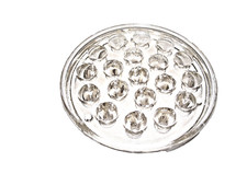 Vintage Clear Glass Flower Frog 19 Hole For Flower Vase 5"