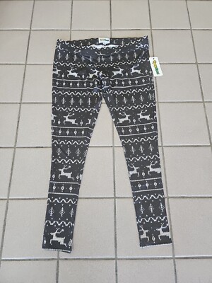NWT Women's Size XXL Tipsy Elves Christmas Black Reindeer Leggings Festive!
