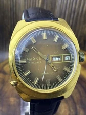 Chaika Chayka Poljot Oval USSR Watch caliber 2628N 17 jewels Soviet #2713