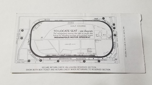 1977 61st Indianapolis 500 Race Winner A.J. Foyt Ticket Stub Z2 - Picture 3 of 3