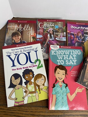 American Girl Grace Courtney Molly Kit Samantha Smart Girls Paperback Book Set