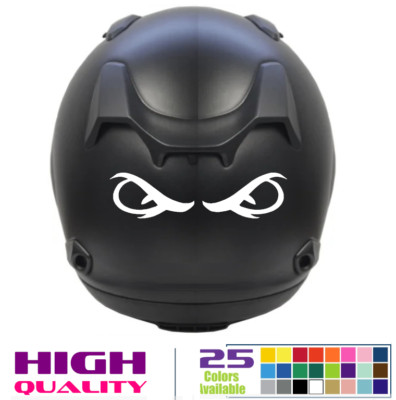 Motorcycle Fierce Angry Eyes Vinyl Decal Sticker For bike Helmet [e-7]