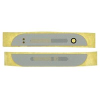 Original Htc One Mini 2 M5 Front Cover Upper And Lower Plate + Adhesive, Silver