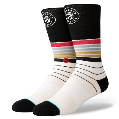 Stance 548 NBA Toronto Raptors Men's Baseline Dress Crew Socks L