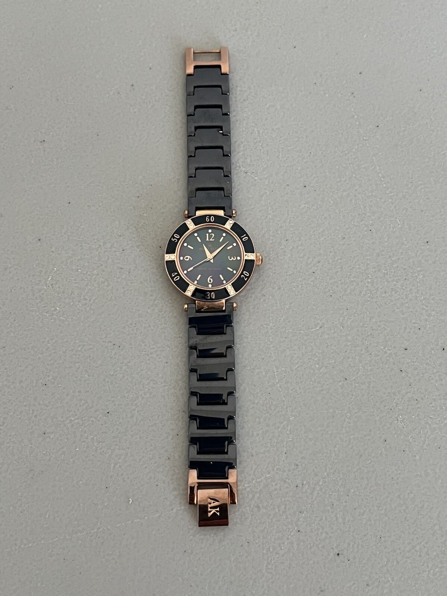 Vintage Anne Klein Stylish Black and Rose Gold Women\'s Watch Vintage Anne Klein Womens Watch Black/ Rose Gold 10/9416 | eBay main image 2