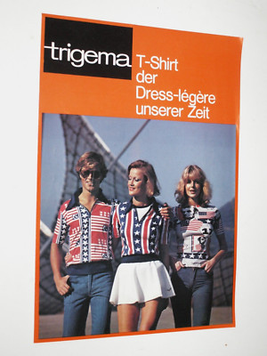 Vintage Trigema T Shirt Info Sheet (70s)