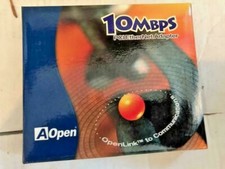 NEW AOPEN AON-201T PCI RJ45 ETHERNET CARD WITH MANUALS, DRIVERS RM2-LAN1