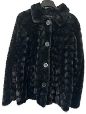 B Hip! By Mejane Black Faux Fur Jacket  Size Xl Women’s