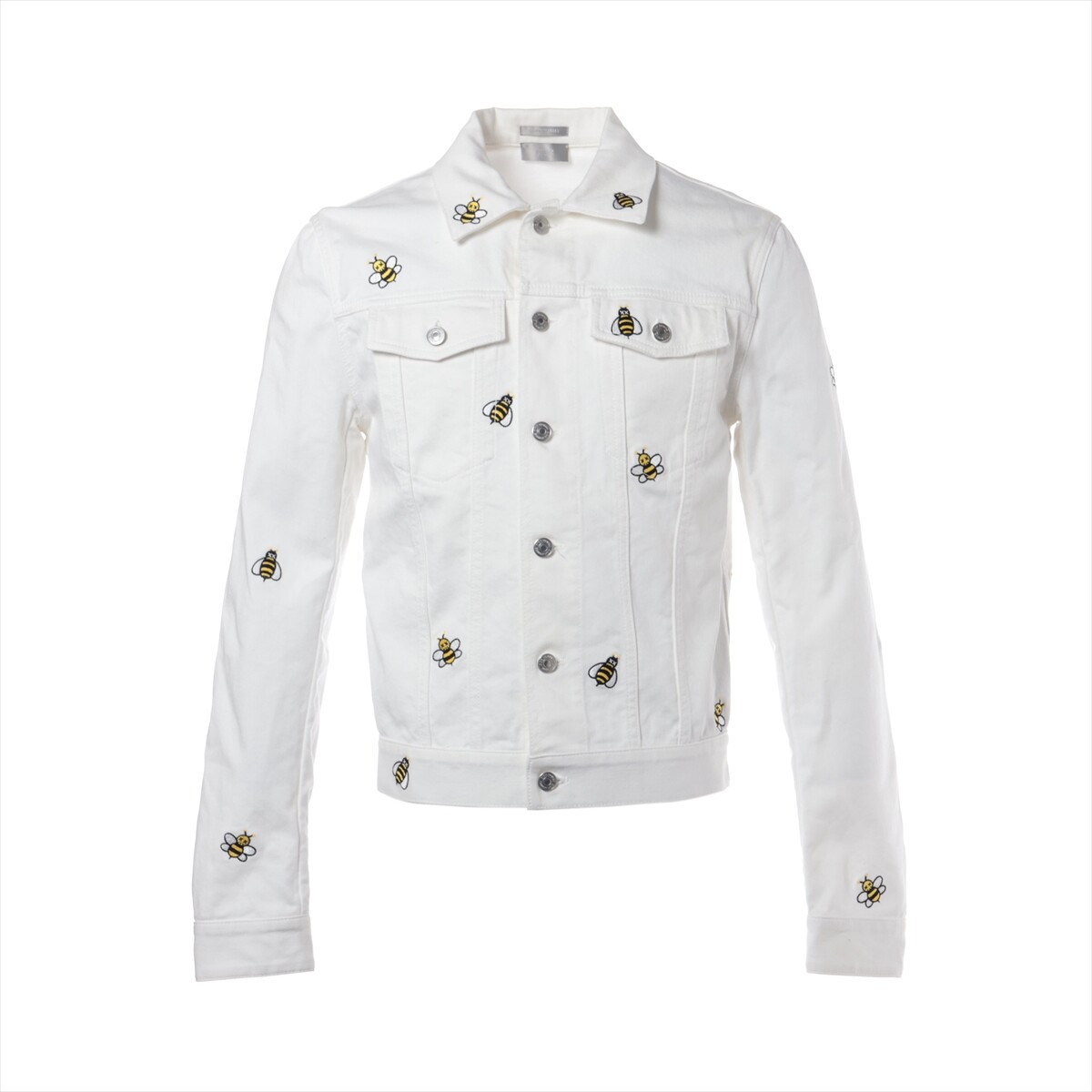 Dior×KAWS Cotton Denim Jacket 46 Men's White 923C415W9489 Dior×KAWS Cotton Denim Jacket 46 Men's White 923C415W9489