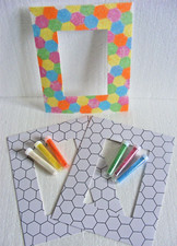 3 Glitter Sand Art Picture Frames (23x18cm) with Glitter in 6 colours Craft Kit