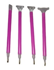 NEW 4 Pc. Double Head Point Drill Crystal 5D Diamond Painting Pen Art Craft Tool