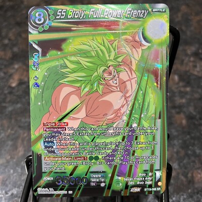 SS Broly Full Power Frenzy BT19-088 SR Foil Dragon Ball Super Card