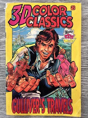 WENDYS 3D COLOR CLASSIC #2-GULLIVERS TRAVELS.  PROMO NEAL ADAMS (No 3-D Glasses)