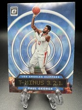 2019-20 Panini Donruss Optic #3 Paul George T-Minus Holo Prizm Insert Clippers