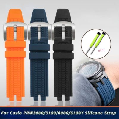 Silikon Uhrenarmband für Casio Bergsteigen PROTREK PRW-3000 3100 6000 6100Y