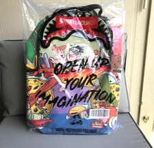 Sprayground x FLINTSTONES BIG RIDER Backpack Laptop Compartment Polyester Fabric