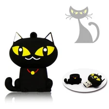 2.0 16gb 32gb 64gb 128gb Halloween Black Cat Animal USB Flash Thumb Drive