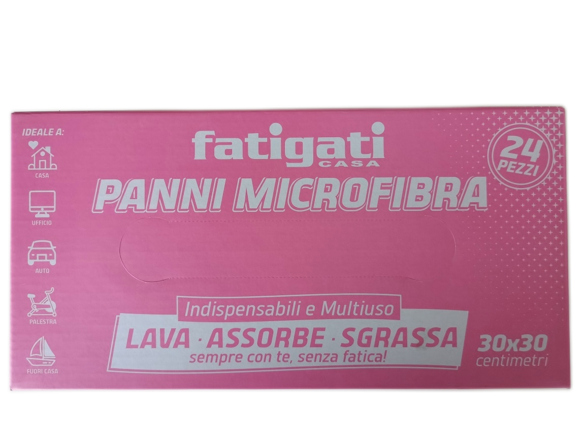 Confezione da 10 panni in microfibra, 30 x 30 cm, senza