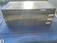 2x Cisco Catalyst 3560 Series PoE-24 WS-C3560-24PS-S V05 24 Port Switch Extras